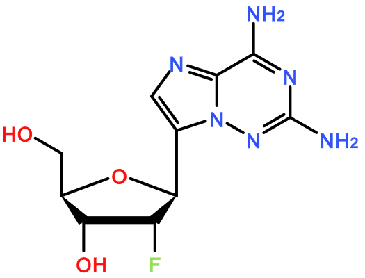 (image for) MC003348 (2S,3R,4R,5R)-5-(2,4-Diaminoimidazo[2,1-f][1,2,4]-triazin-7-yl)-4-fluoro-2-(hydroxymethyl)tetrahydrofuran-3-ol